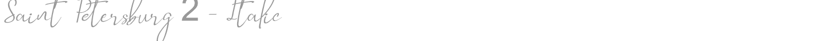 Saint Petersburg 2 font preview